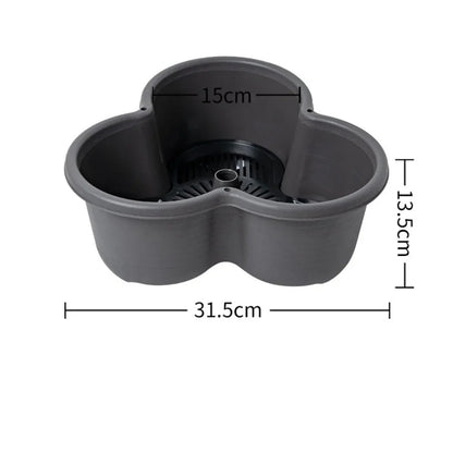 New Vertical Tower Stackable Flowerpot Plastic with Movable Casters Flower Pot Multi-Layer Strawberry Planter Tower Home Garden