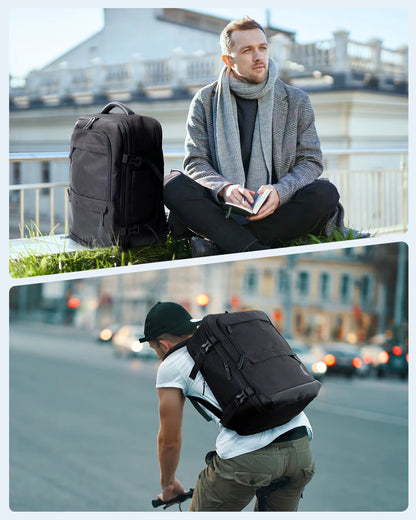 4Pcs 40L Travel Cabin Backpack  17.3'' Laptop Backpack Airline Carry on Luggage Backpack Suitcase with Packing Cubes