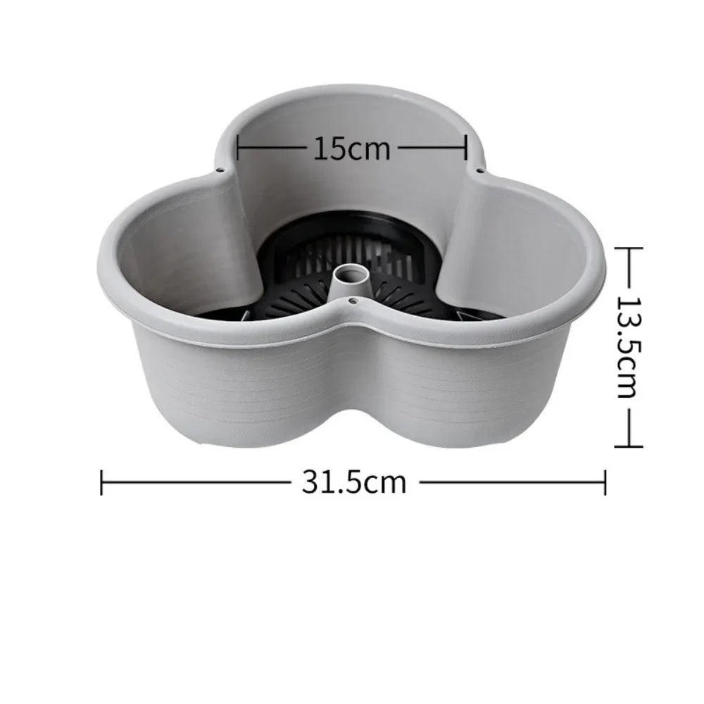 New Vertical Tower Stackable Flowerpot Plastic with Movable Casters Flower Pot Multi-Layer Strawberry Planter Tower Home Garden