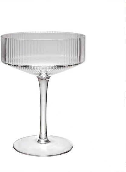 Martini Glasses Set of 4 | 9 Oz Coupe Glass Classic Cocktail Glassware Hand Blown Premium Crystal Glass for Champagne, Cocktail，Wine，Martini Flutes