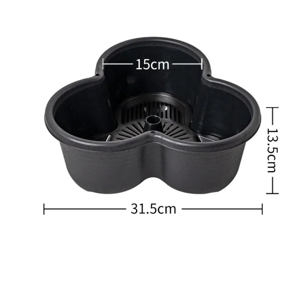New Vertical Tower Stackable Flowerpot Plastic with Movable Casters Flower Pot Multi-Layer Strawberry Planter Tower Home Garden