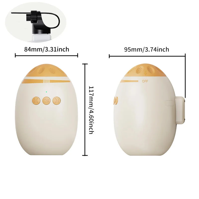 Portable Baby Cart Calming Device Multi-Functional Wireless Bluetooth Sleep Aid Vibrating with Soothing Music White Noise Sounds