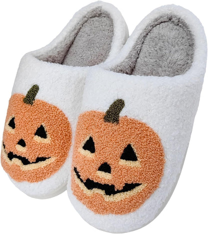 Womens Mens Slippers Retro Memory Foam Cute Cartoon Plush Fluffy Warm Fur Lined Slippers Indoor House Home Winter Shoes