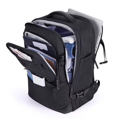 4Pcs 40L Travel Cabin Backpack  17.3'' Laptop Backpack Airline Carry on Luggage Backpack Suitcase with Packing Cubes